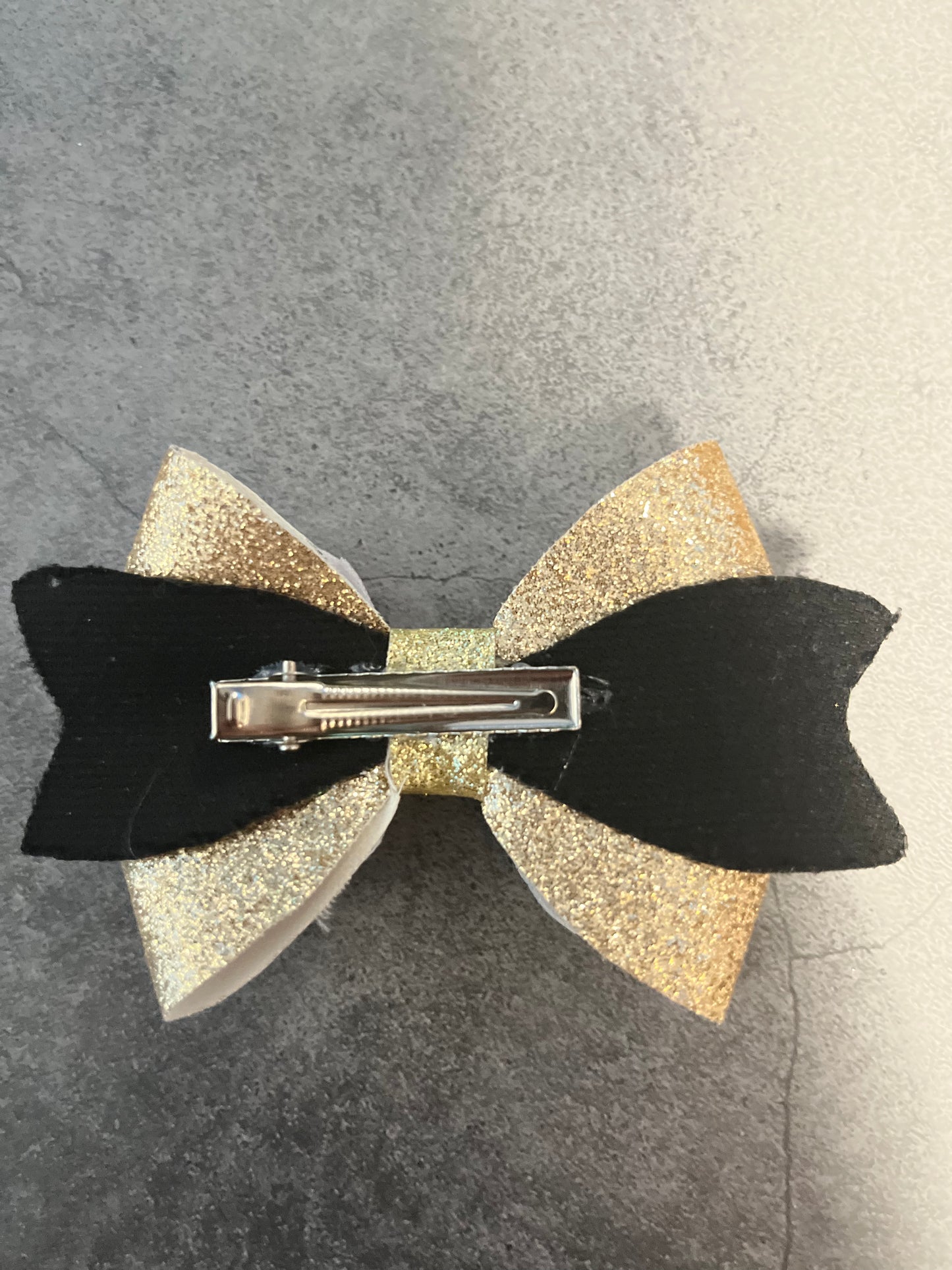 Handmade Hair Bow - Unicorn/ Gold