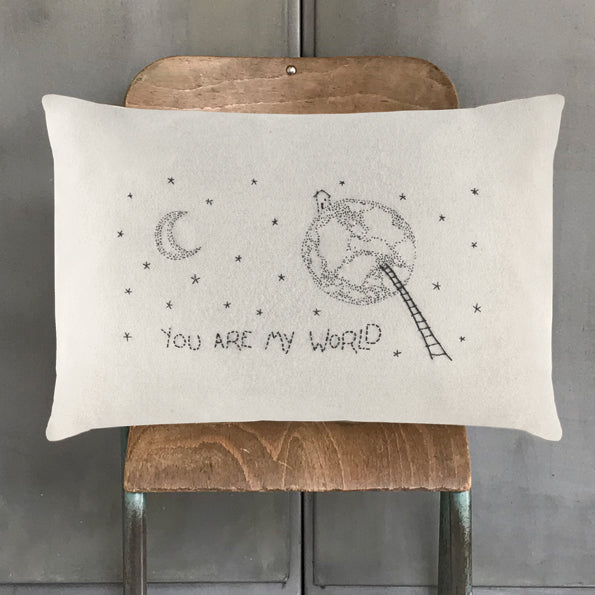 Wool Cushion - You are my world