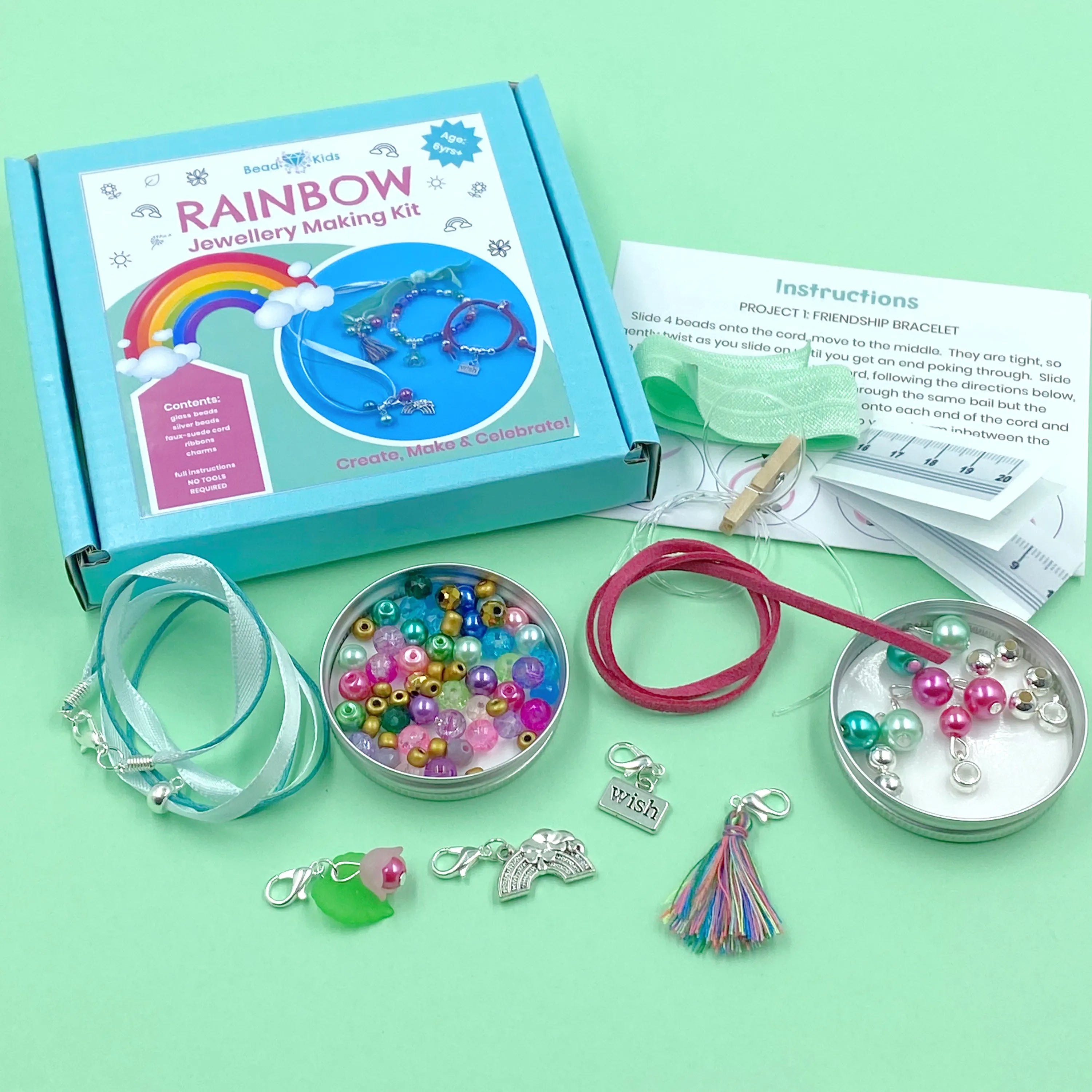 Amazon Rainbow Charms For Jewelry Making DIY Rainbow Bead And