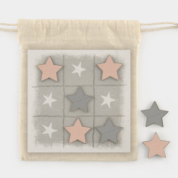 Noughts & Crosses Game - Pink Stars