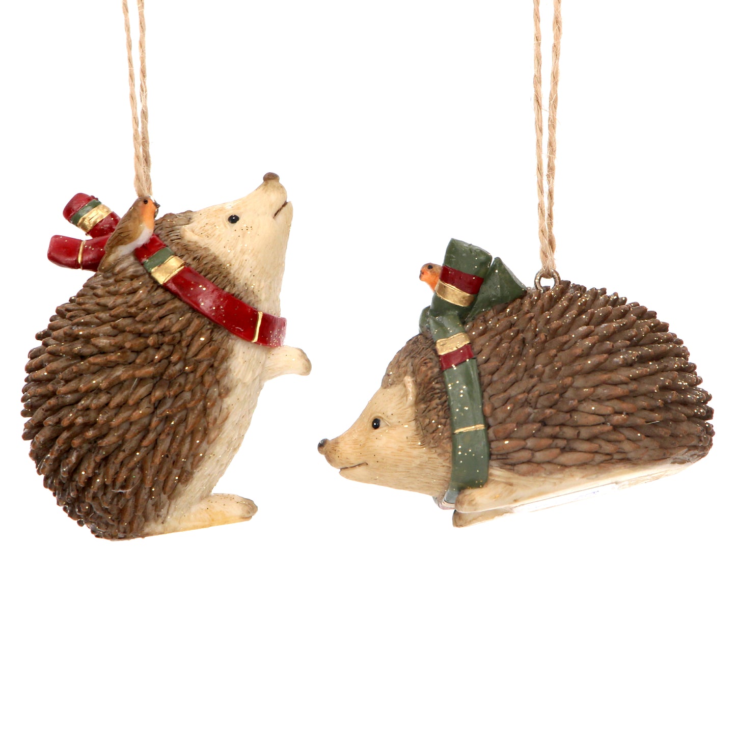 Two Hedgehog Decorations