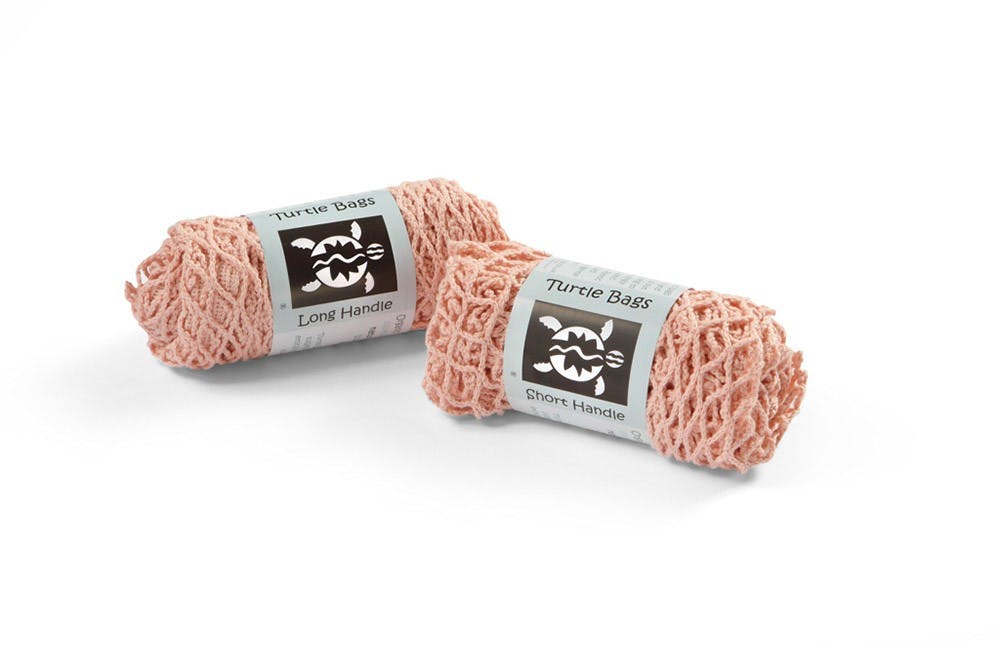 Short Handled String Bag - Blush