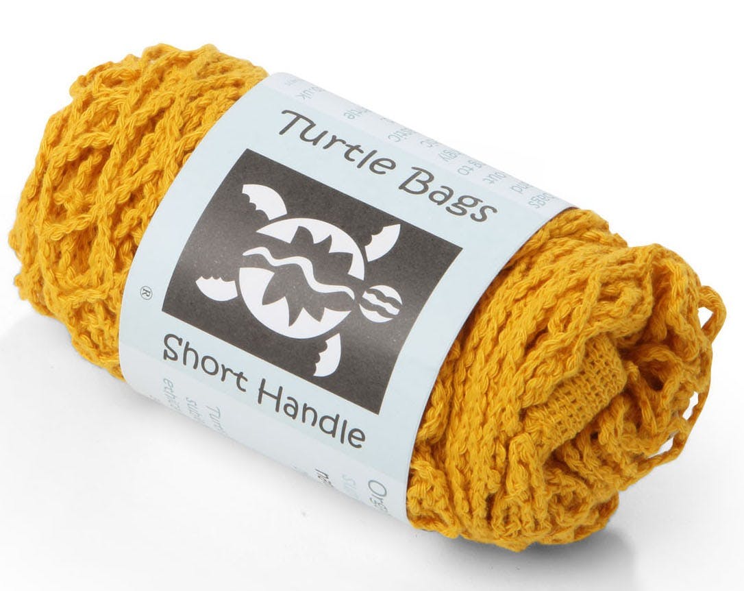 Short Handled String Bag - Gold