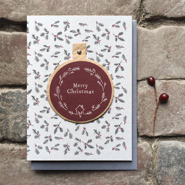 Bauble Christmas Card