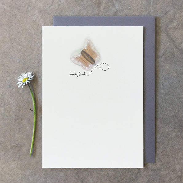 Lovely Friend Card - Butterfly