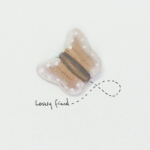 Lovely Friend Card - Butterfly
