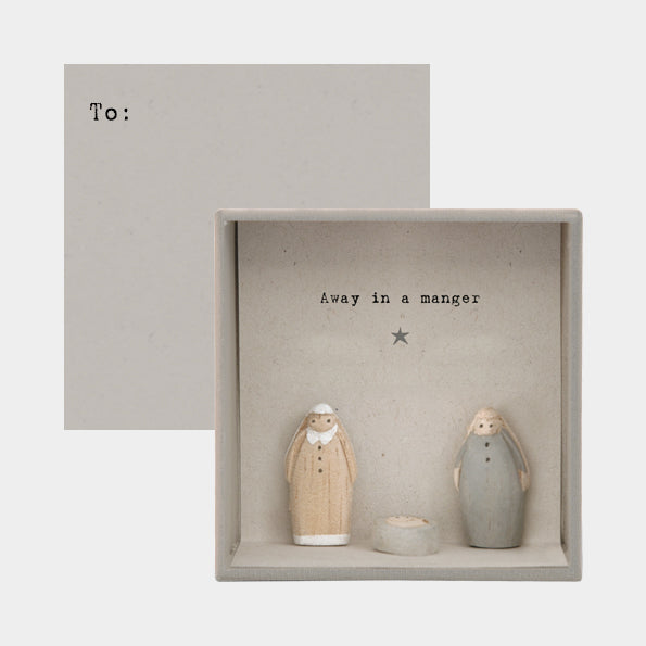 Boxed Christmas Card - Away In A Manger