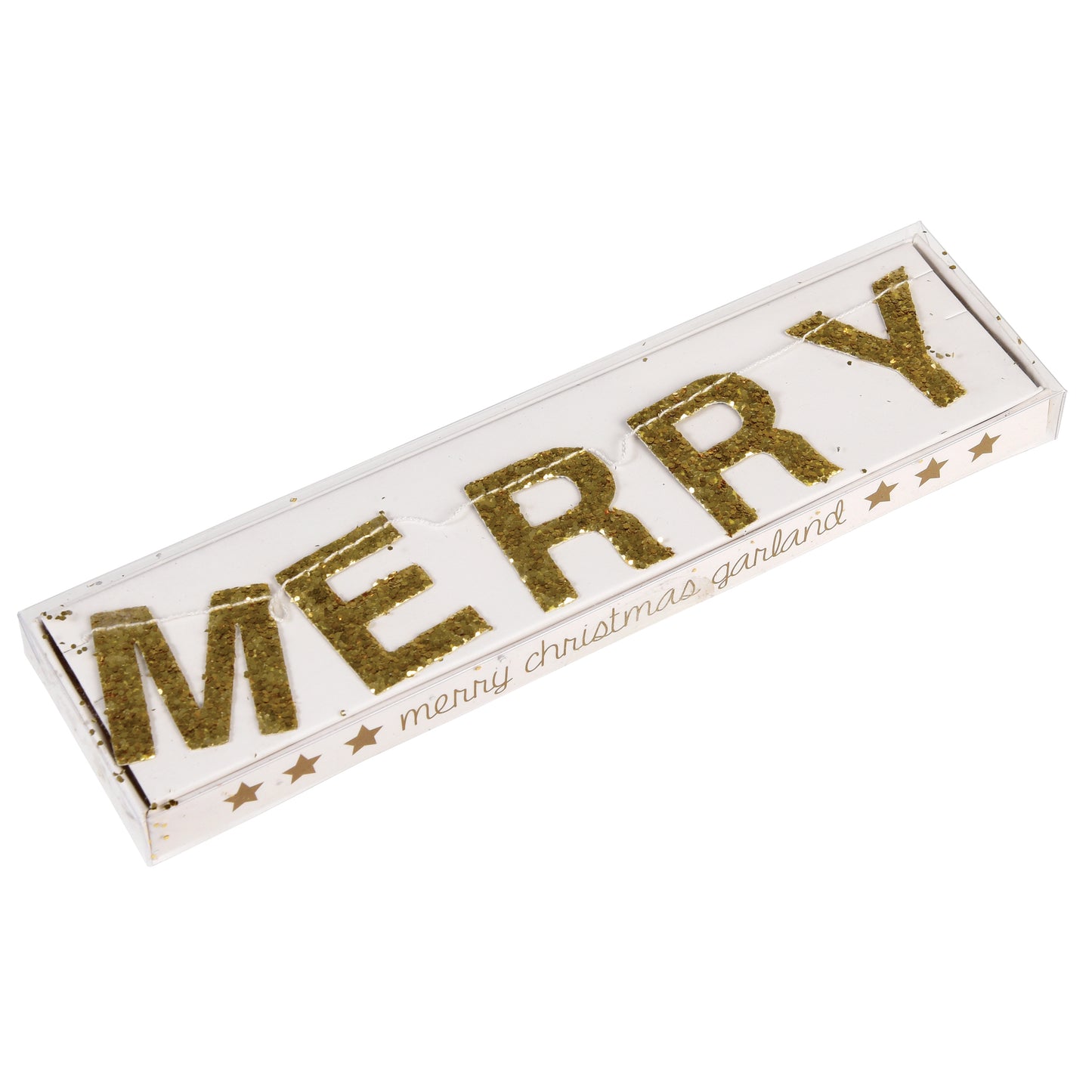 Gold Merry Christmas Garland