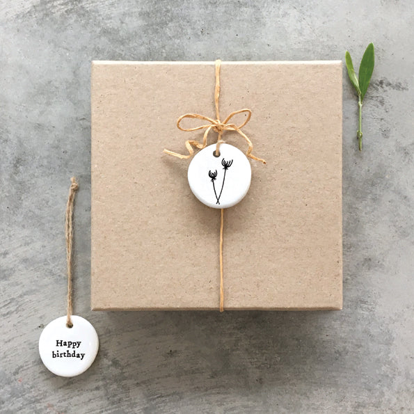 Floral Hanger - Happy Birthday