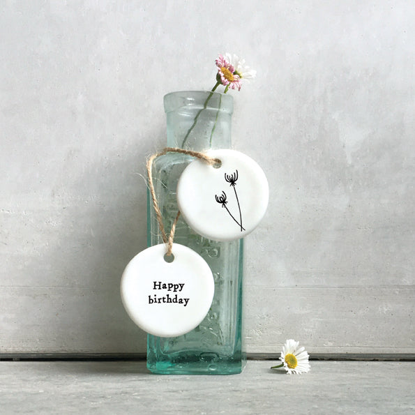 Floral Hanger - Happy Birthday