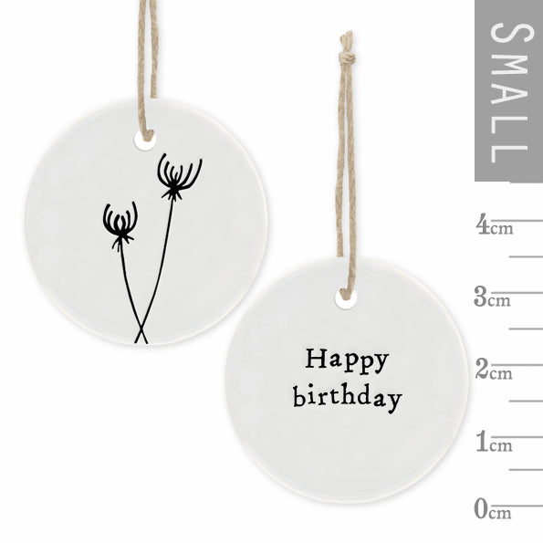 Floral Hanger - Happy Birthday