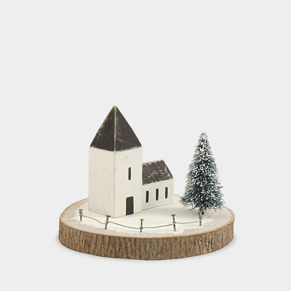 Snowy Church Winter Wonderland