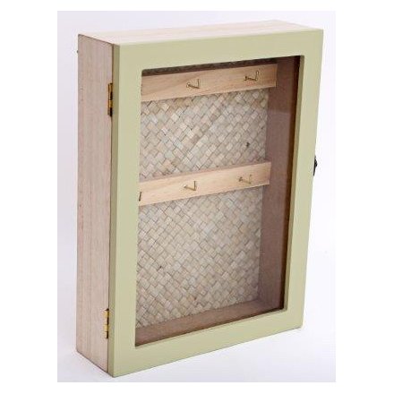 Wicker and Wood Key Box