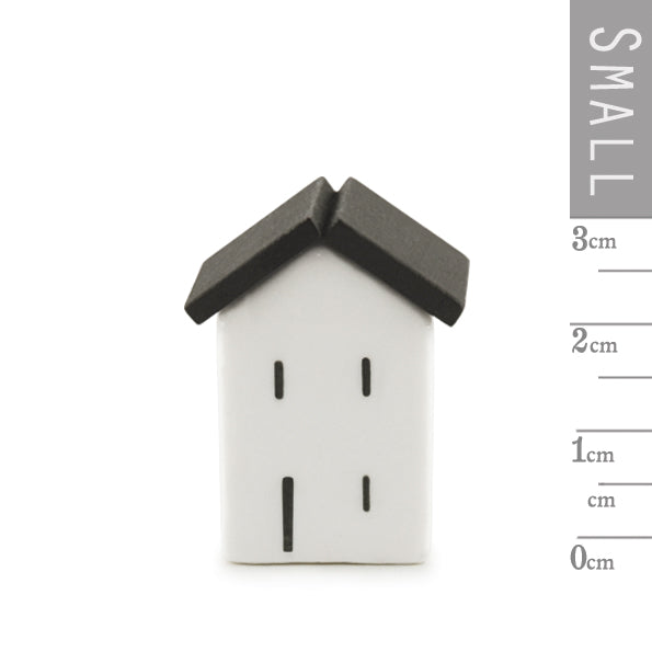 Small Porcelain House with Wooden Roof