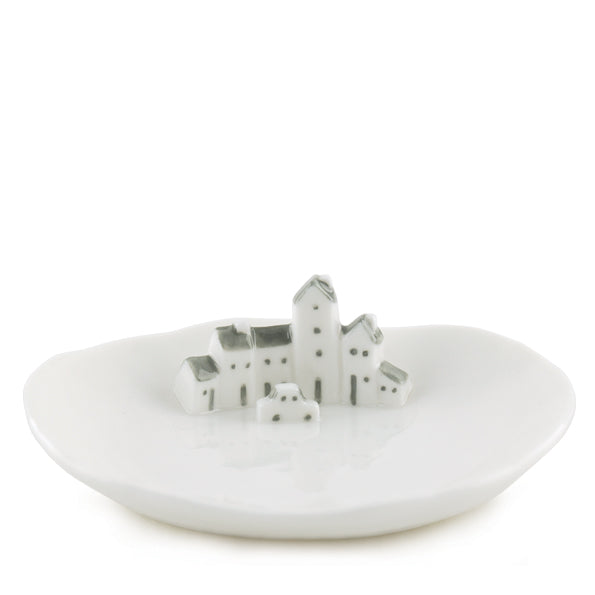 Porcelain Dish - Street & Car