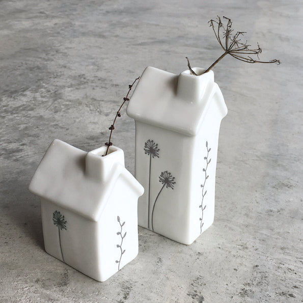 Boxed House Flower Vase - Small