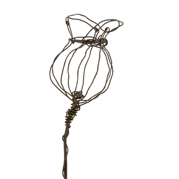 Wire Sprig Large - Poppy Head