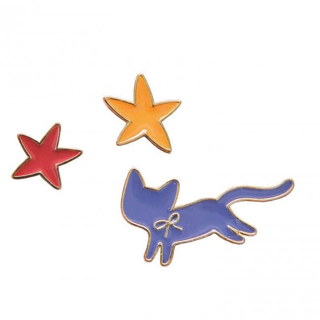Set of 3 pins - Cat Les Parisiennes