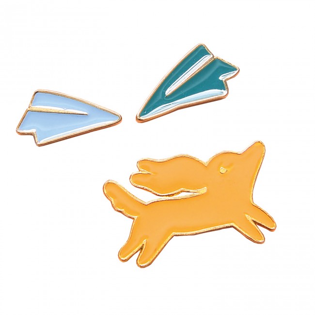 Set of 3 pins - Dog Les Parisiennes