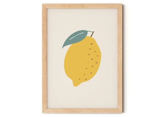 Lemon Print A4