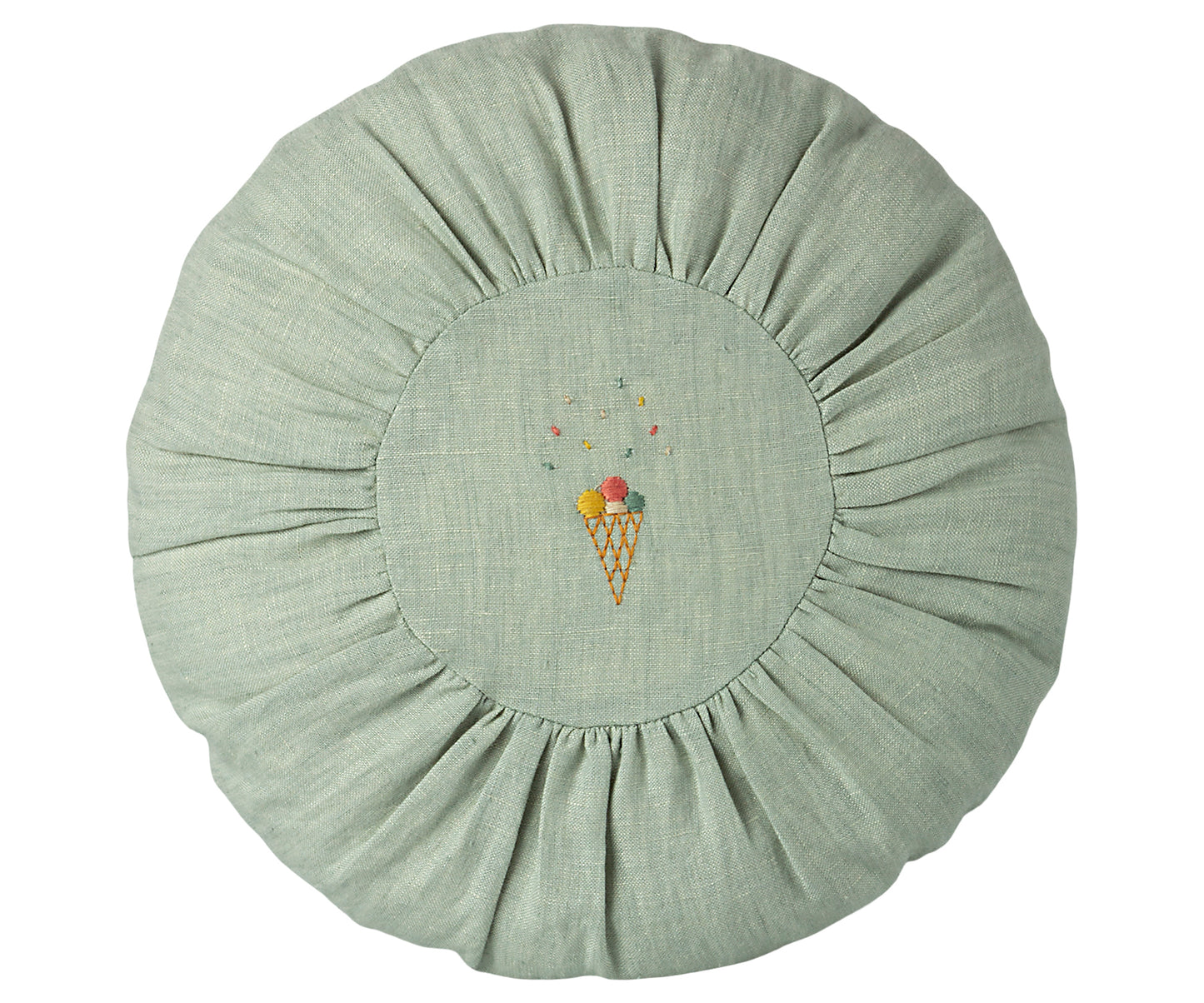 Maileg Round Ice Cream Cushion, Mint