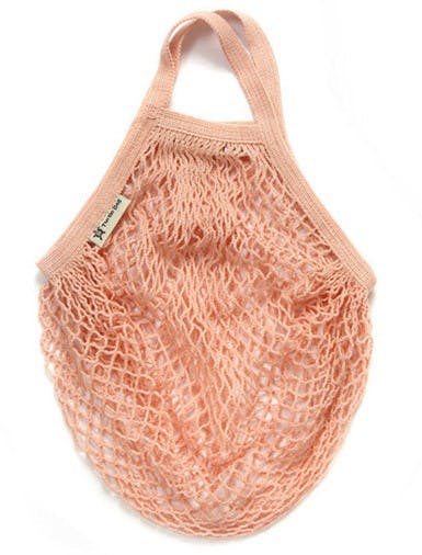 Short Handled String Bag - Blush