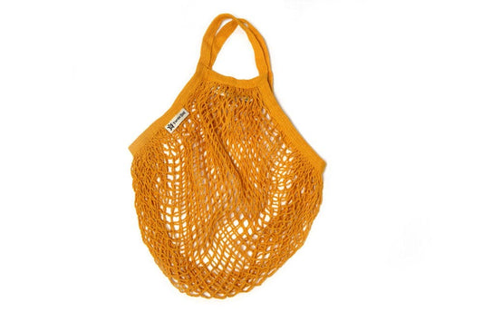 Short Handled String Bag - Gold