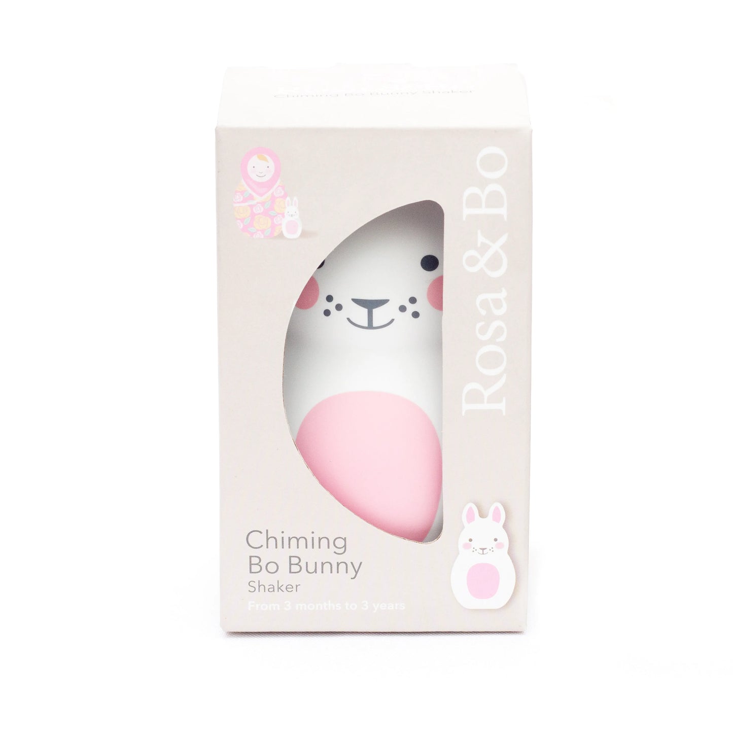 Pink Bo Bunny Chiming Shaker