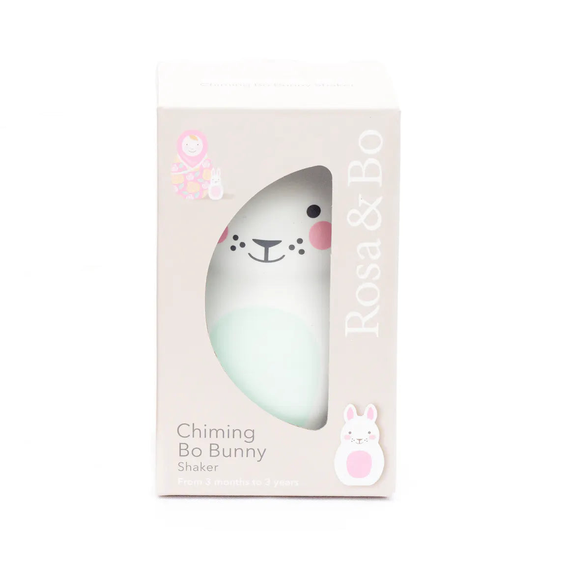 Mint Bo Bunny Chiming Shaker