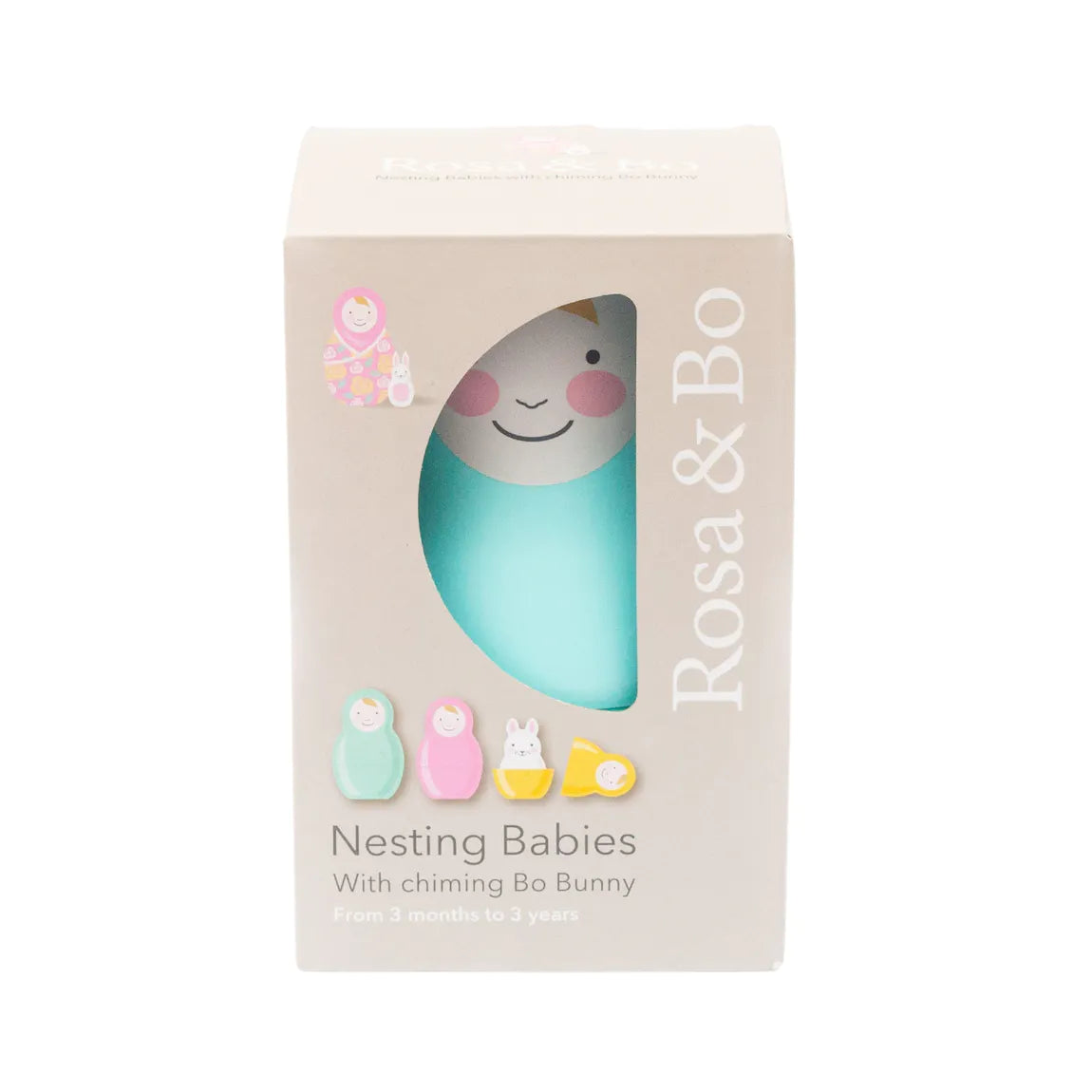 Rainbow Nesting Babies with Chiming Bo Bunny