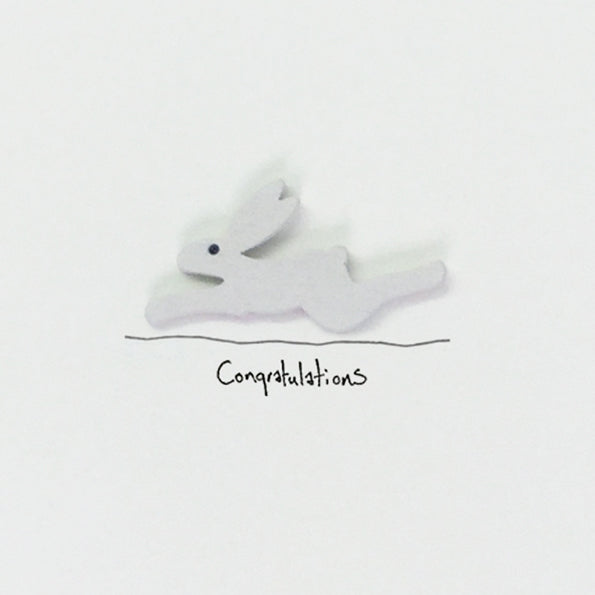Congratulations Card - Rabbit