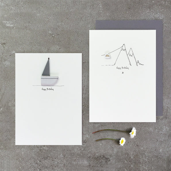 Happy Birthday Card - Yacht