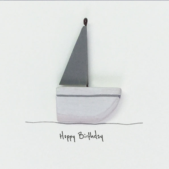 Happy Birthday Card - Yacht