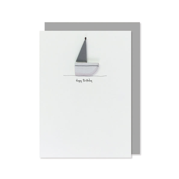 Happy Birthday Card - Yacht