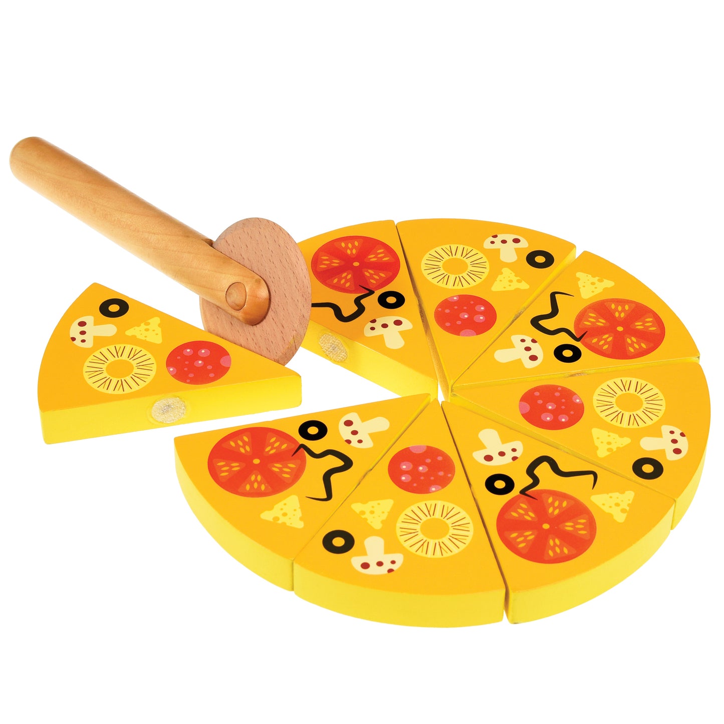 Wooden Toy Pizza in a Box