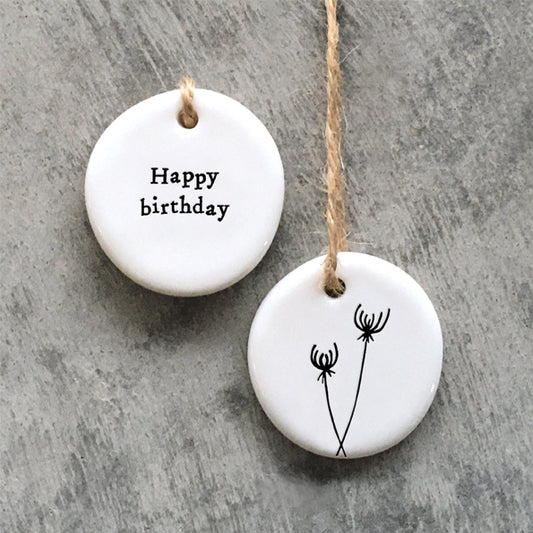 Floral Hanger - Happy Birthday