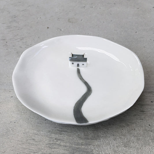 Porcelain Dish - House & Path