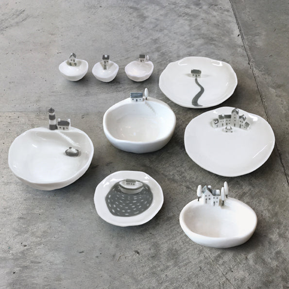 Porcelain Dish - House & Path