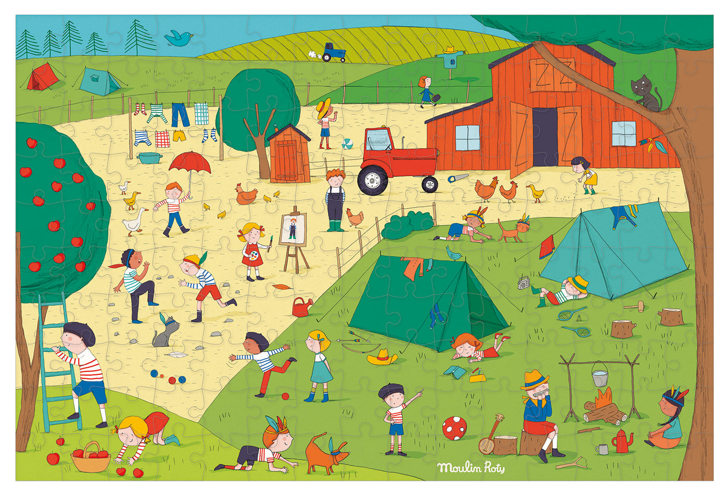 Moulin Roty In Countryside Puzzle