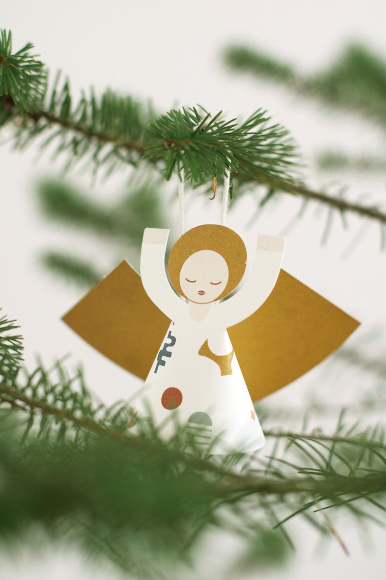 Mini DIY FRIDUR paper angel decorations
