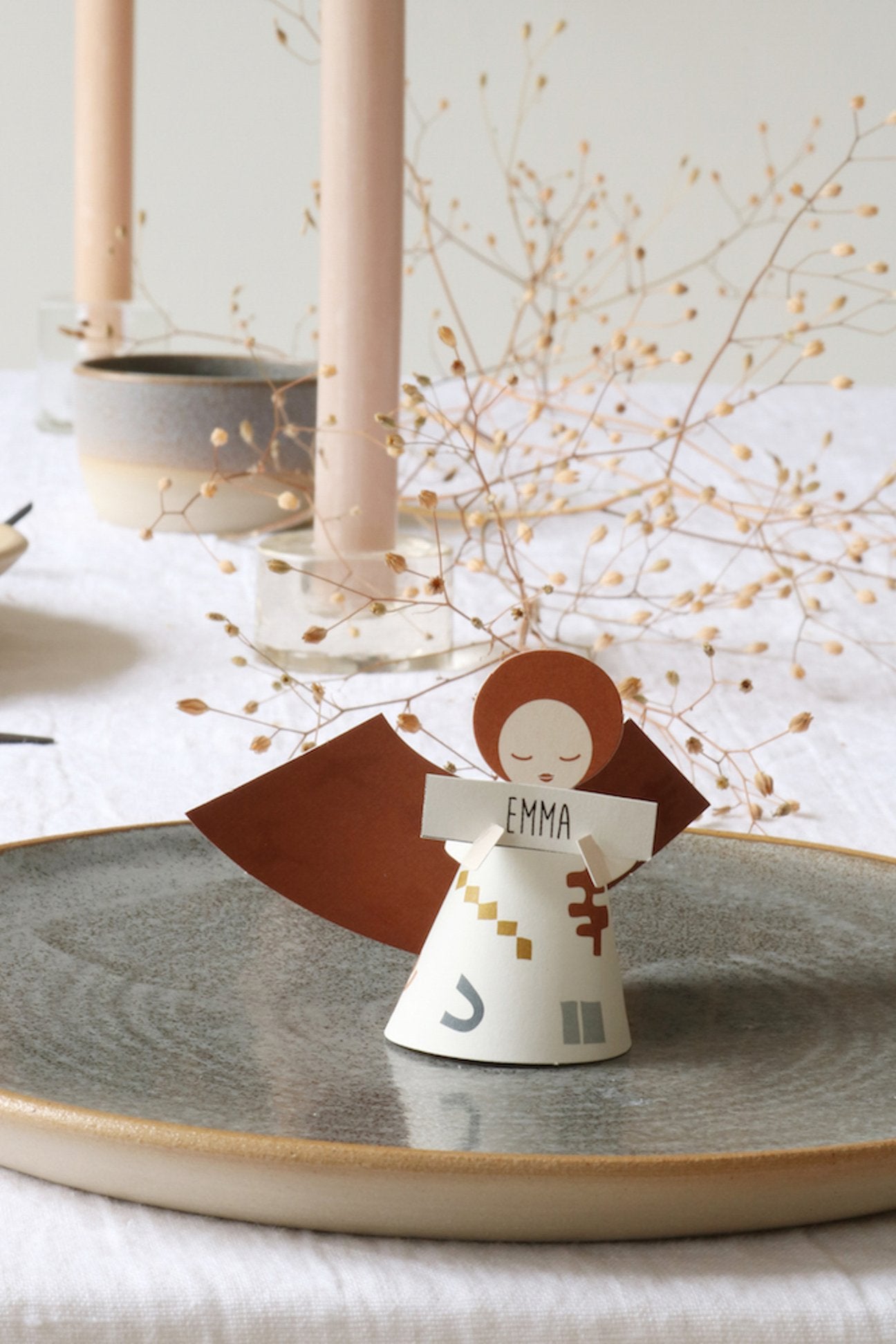 Mini DIY FRIDUR paper angel decorations