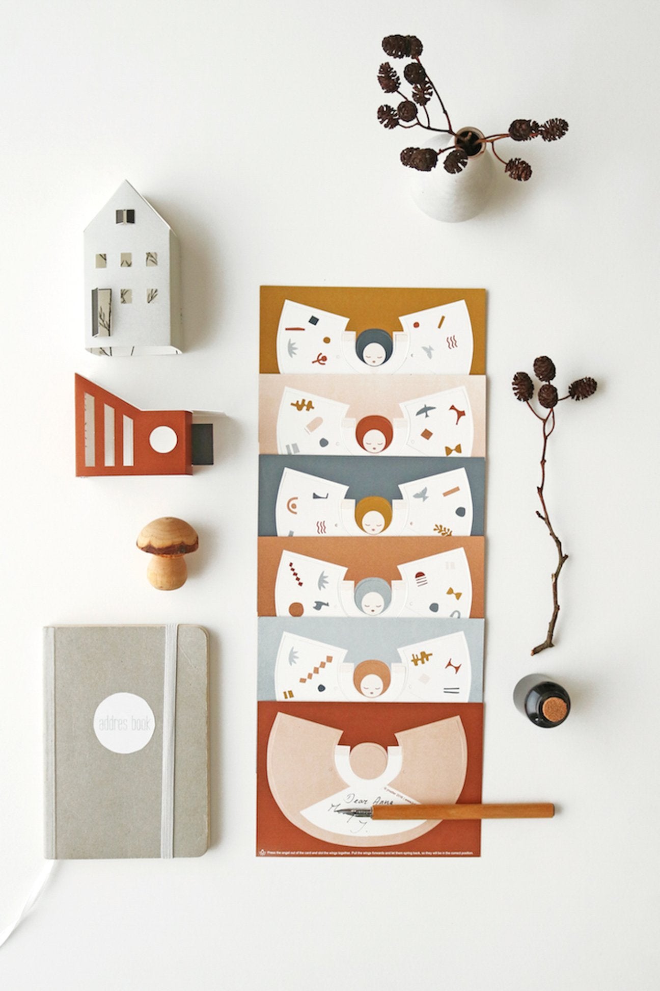 Mini DIY FRIDUR paper angel decorations